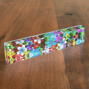 Flowers Custom Desk Destiny Destiny's Namep Desk N Naambordje