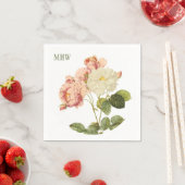  Flowers custom monogram papieren servetten 2 (Insitu)