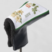 Flowers custom monogram putter cover (3/4 voorkant)
