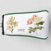 Flowers custom monogram putter cover (Voorkant)