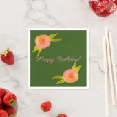 Flowers Custom Personalized Birthday Servet (Insitu)