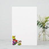 Flowers Custom Stationery Sjabloon Briefpapier (Staand voorkant)