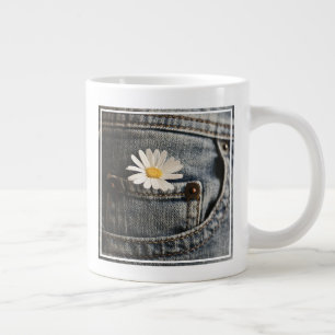 Flowers   Daisy in Jeans Pocket Grote Koffiekop