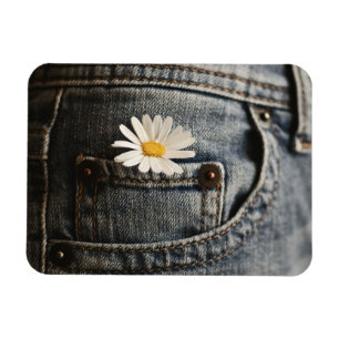 Flowers   Daisy in Jeans Pocket Magneet