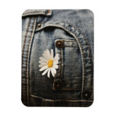 Flowers | Daisy in Jeans Pocket Magneet (Verticaal)
