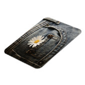 Flowers | Daisy in Jeans Pocket Magneet (Linkerzijde)