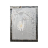Flowers | Daisy in Jeans Pocket Notitieblok (Linkerzijde)