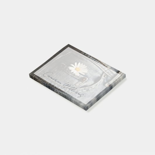 Flowers | Daisy in Jeans Pocket Post-it® Notes (Schuin)