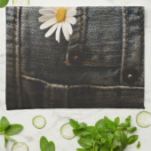 Flowers | Daisy in Jeans Pocket Theedoek (Gevouwen)