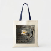 Flowers | Daisy in Jeans Pocket Tote Bag (Voorkant)