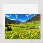 Flowers | Dandelion Canton of Grisons, Switzerland Bedankkaart (Voorkant / Achterkant)