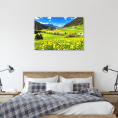 Flowers | Dandelion Canton of Grisons, Switzerland Canvas Afdruk (Insitu (Slaapkamer))