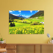 Flowers | Dandelion Canton of Grisons, Switzerland Canvas Afdruk (Insitu (Woonkamer))