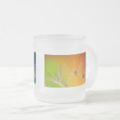 Flowers Dandelion Wedding Shower Love Painting Matglas Koffiemok (Voorkant rechts)