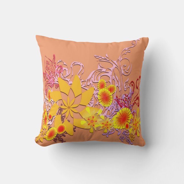 Flowers Decoration American Mojo Pillow Kussen (Voorkant)
