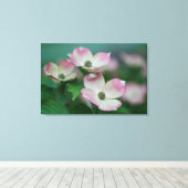 Flowers | Dogwood Blossoms Canvas Afdruk (Insitu (Houten vloer))
