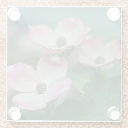 Flowers | Dogwood Blossoms Glazen Onderzetter (Achterkant)