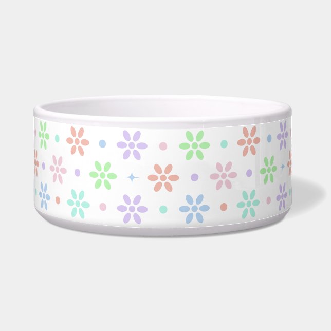 Flowers, Dots & Sparkles Voerbakje (Voorkant)