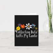 Flowers Drawing Collecting Data My Cardio Funny 20 Kaart (Voorkant)