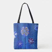 Flowers Drawing Custom All-Over-Print Canvas tas (Achterkant)