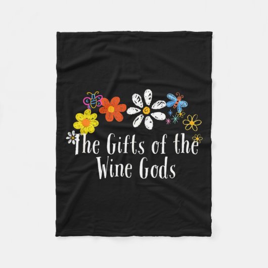 Flowers Drawing The Of The Wine Gods Funny 2025 Sa Fleece Deken (Voorkant)