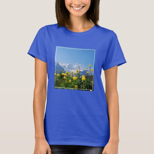 Flowers | Eiger Monch Swiss Alps T-shirt (Voorkant)