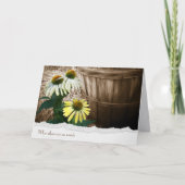 Flowers en Bushel Basket Sympathikaart Kaart (Voorkant)
