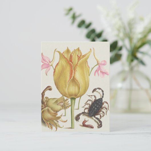  Flowers en Schorpioen Briefkaart (Staand voorkant)