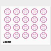 Flowers en Stripes Dank u Sticker (Vel)