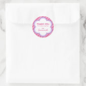 Flowers en Stripes Dank u Sticker (Tas)