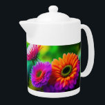 Flowers Everywhere Theepot<br><div class="desc">These beautiful flowers will bring nature at its finest into your life.  The vibrant colors will surely catch everyone’s eye in a stunning way.</div>