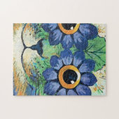 Flowers Eyes Cat van Louis Wain Legpuzzel (Horizontaal)