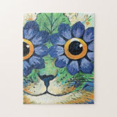 Flowers Eyes Cat van Louis Wain Legpuzzel (Verticaal)