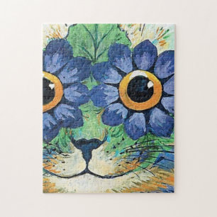Flowers Eyes Cat van Louis Wain Legpuzzel