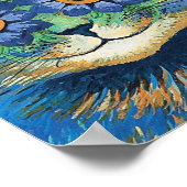 Flowers Eyes Cat van Louis Wain Poster (Hoek)