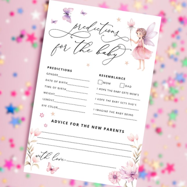 Flowers Fairy Baby shower Voorspellingen en Advies (Creator heeft geüpload)