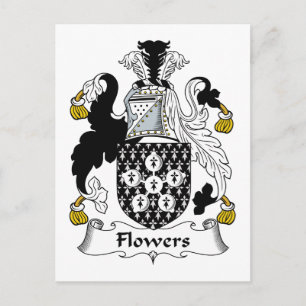 Flowers Family Crest Briefkaart