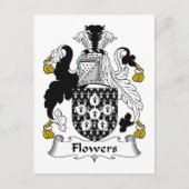 Flowers Family Crest Briefkaart (Voorkant)