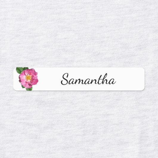 Flowers Feathers Unicorn Girls Clothing Labels (Design 1)