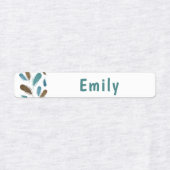 Flowers Feathers Unicorn Girls Clothing Labels (Design 2)