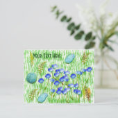 Flowers Ferns Schilderend  Briefkaart (Staand voorkant)