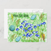 Flowers Ferns Schilderend  Briefkaart (Voorkant / Achterkant)