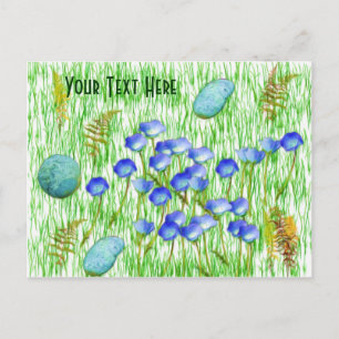Flowers Ferns Schilderend  Briefkaart