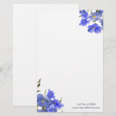 Flowers FL18 Stationery Briefpapier (Voorkant / Achterkant)