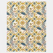 Flowers Fleece Deken (Voorkant)