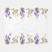 Flowers Fleece Deken (Voorkant (Horizontaal))