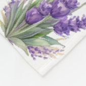 Flowers Fleece Deken (Hoek)
