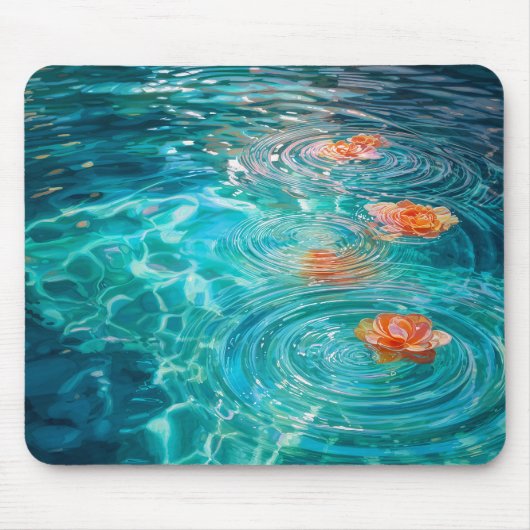 Flowers Floating on Water  Muismat (Voorkant)