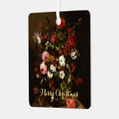 Flowers  Floral Art Xmas kerstfeestdag Metalen Ornament (Voorkant links)