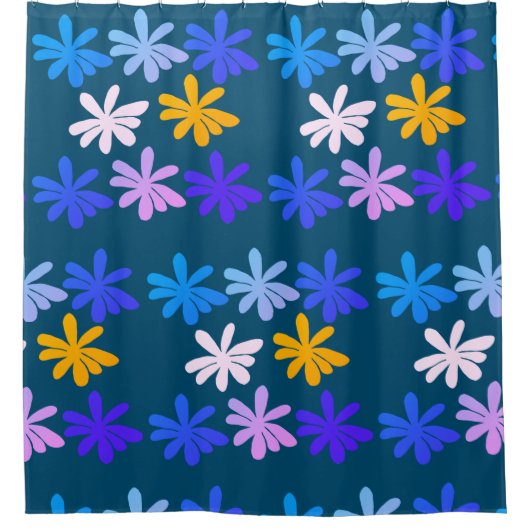 Flowers Floral Pattern Douchegordijn (Voorkant)